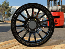 Load image into Gallery viewer, RRW RR7-H FLOW FORMED 17X8.5 +0 SHINY** GLOSS BLACK (6X5.5 | 6X139.7) HYBRID BEADLOCK