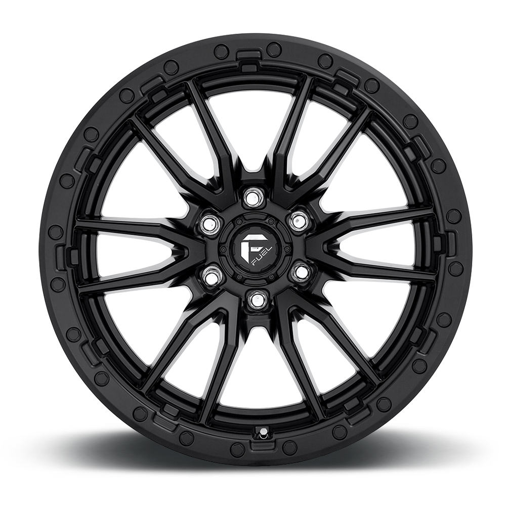 レラ　no6 Fuel Offroad Wheels | REBEL 6 D679 Matte Black – 88 Rotors Offroad