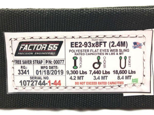 Factor 55 Tree Saver Strap - 8.0' x 3.0"