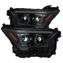 Load image into Gallery viewer, 24-up Toyota Tacoma / 25-up 4Runner Alpharex LUXX-Series LED Projector Headlights Alpha-Black