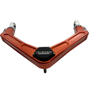 ELEVATE ®FOX ORANGE BILLET BALL JOINT/HIEM UCA, 2020+ Silverado/Sierra 2500HD/3500HD 2/4WD
