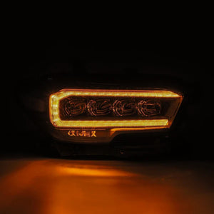 Alpharex 16-23 Toyota Tacoma NOVA-Series LED Projector Headlights Alpha-Black