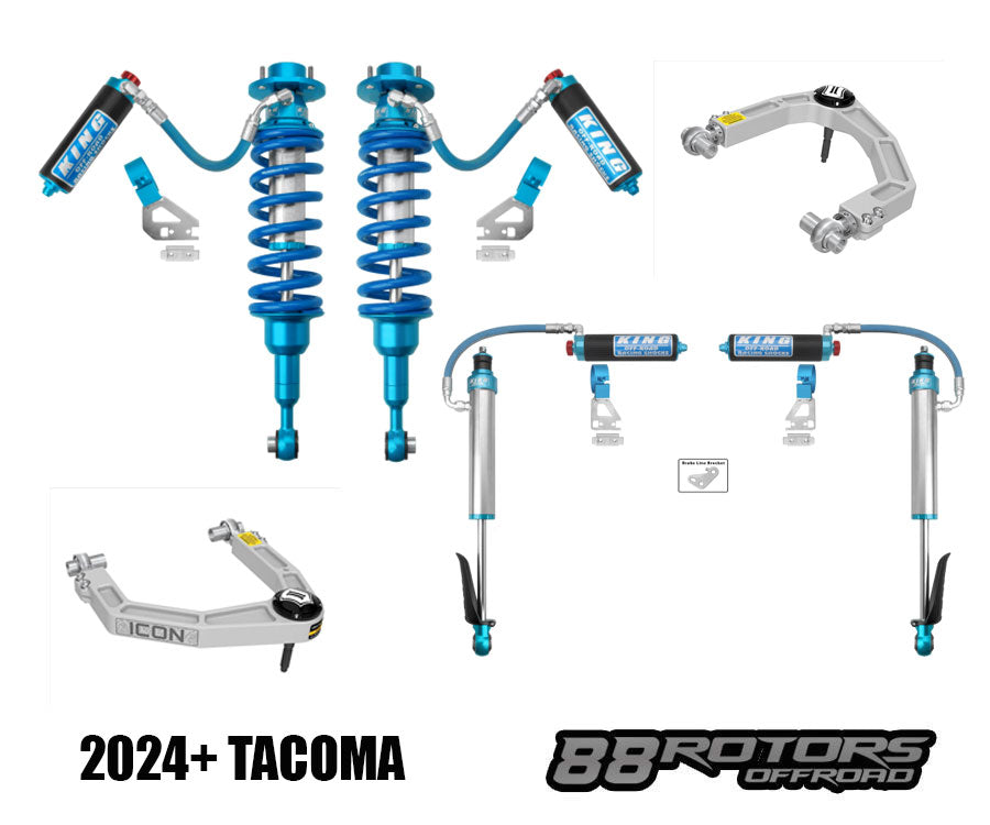 2024+ Toyota Tacoma King 2.5 Coilovers/Shocks W/Compression Adjusters w/END LINK & UCA OPTIONS