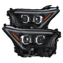 Load image into Gallery viewer, 24-up Toyota Tacoma / 25-up 4Runner Alpharex LUXX-Series LED Projector Headlights Black