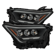 Load image into Gallery viewer, 24-up Toyota Tacoma / 25-up 4Runner Alpharex NOVA-Series LED Projector Headlights Black