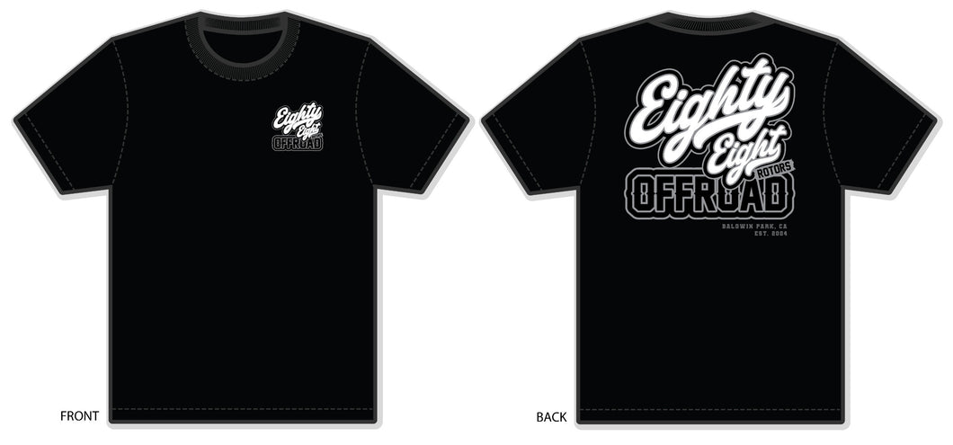 88 ROTORS Offroad Script Short Sleeve T Shirt
