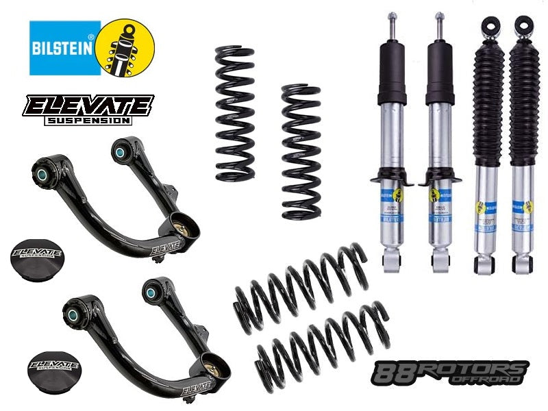 03-09 Lexus GX470 Bilstein 5100 Shocks, OME Springs, Elevate UCA, Optional Air Bag Delete/Coil Converison