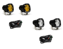 Load image into Gallery viewer, S1 Black LED Auxiliary Light Pod Pair With Harness Included