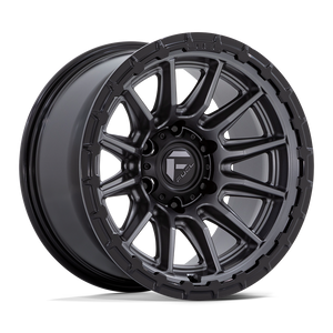 Fuel Offroad Wheels | PISTON FC866AB Matte Gunmetal w/Gloss Black Lip