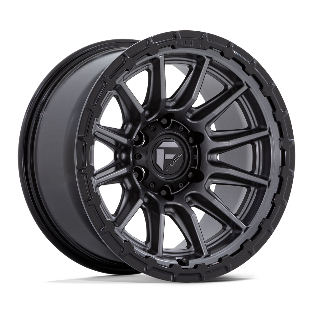 Fuel Offroad Wheels | PISTON FC866AB Matte Gunmetal w/Gloss Black Lip