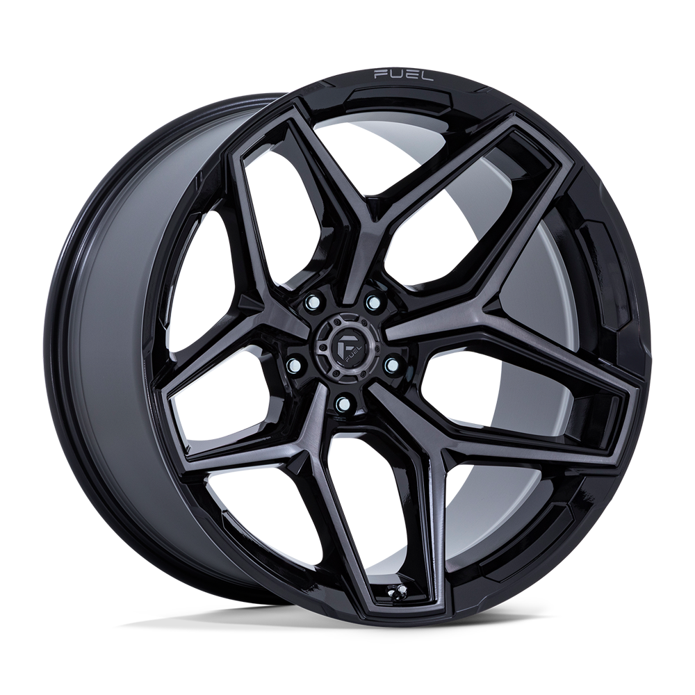Fuel Offroad Wheels | FLUX 5 FC854BT Gloss Black Brushed w/Gray Tint