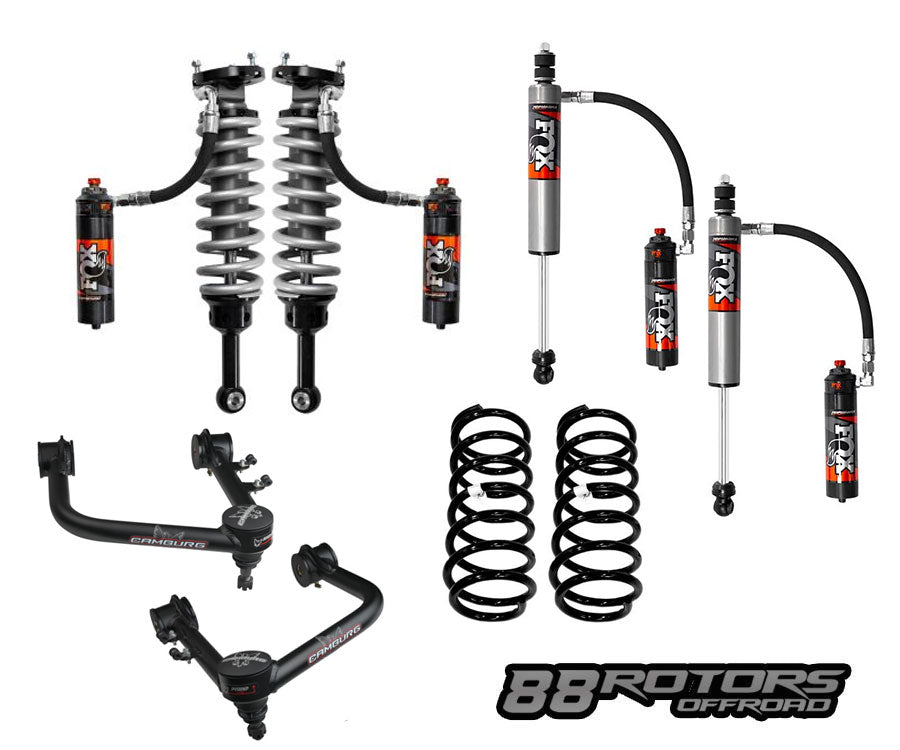 03-24 Toyota 4Runner Fox Performance Elite Series DSC, Camburg Tubular X-Joint UCA, OME Springs