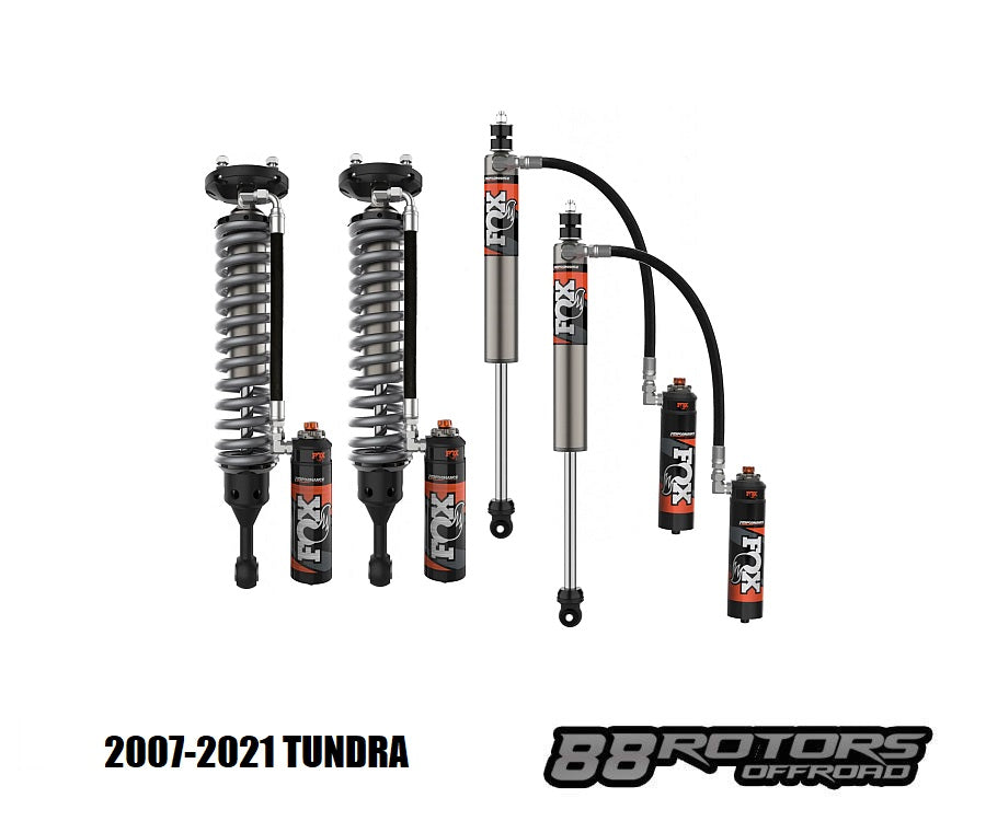 07-21 Toyota Tundra Fox Performance Elite Series DSC OPTIONS Camburg X-Joint, Kinetik UCA, Lift Shackles