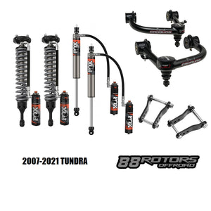 07-21 Toyota Tundra Fox Performance Elite Series DSC OPTIONS Camburg X-Joint, Kinetik UCA, Lift Shackles