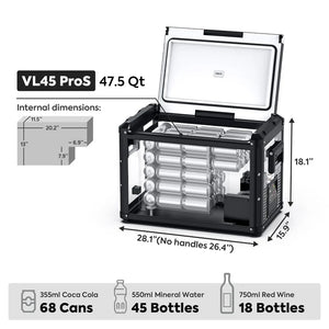 ICECO VL45ProS Single Zone Portable Fridge Freezer | 45 LT