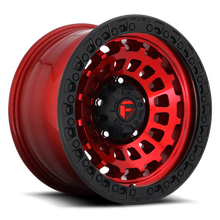 Load image into Gallery viewer, Fuel Offroad Wheels | ZEPHYR D632 Candy Red w/Matte Black Ring