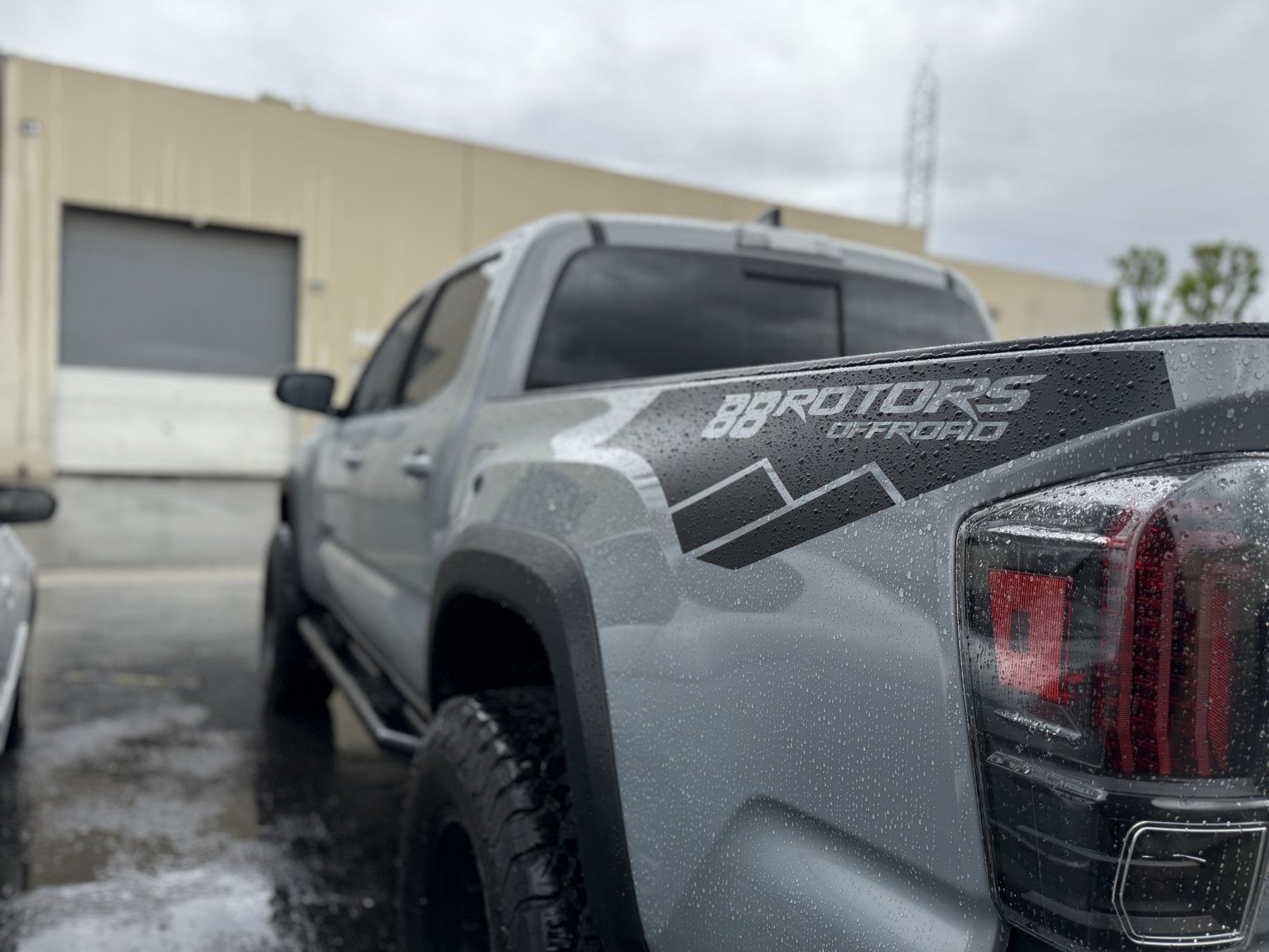 3rd Gen Toyota Tacoma Anti Glare 3M Hood Scoop Decal Graphic W/ Red 3rd Gen Toyota Tacoma Anti Glare 3M Hood Scoop Decal Graphic W/ Red