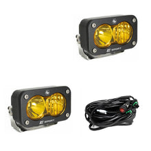 Load image into Gallery viewer, S2 Sport Black LED Auxiliary Light Pod Pair With Harness Included