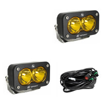 Load image into Gallery viewer, S2 Sport Black LED Auxiliary Light Pod Pair With Harness Included