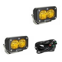 Load image into Gallery viewer, S2 Sport Black LED Auxiliary Light Pod Pair With Harness Included