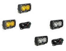 Load image into Gallery viewer, S2 Pro Black LED Auxiliary Light Pod Pair With Harness Included
