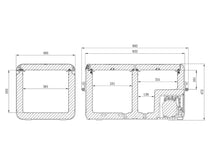 Load image into Gallery viewer, DOMETIC CFX3 75DZ DUAL FRIDGE COOLER/FREEZER W/RAPID FREEZE PLATE 75L