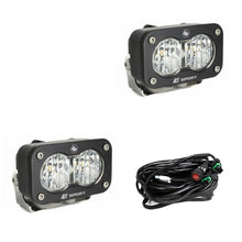 Load image into Gallery viewer, S2 Sport Black LED Auxiliary Light Pod Pair With Harness Included