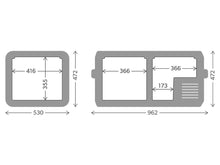 Load image into Gallery viewer, DOMETIC CFX3 95DZ DUAL FRIDGE COOLER/FREEZER 93L