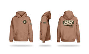 88 ROTORS OFFROAD x DUST TIL DAWN *V2* Limited Edition "SAND/LATTE" Hoodie Hooded Sweatshirt