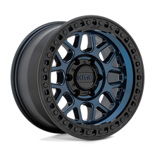 Load image into Gallery viewer, KMC GRS WHEELS - MIDNIGHT BLUE WITH GLOSS BLACK LIP