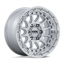 Load image into Gallery viewer, KMC CRUX WHEELS - GLOSS SILVER WITH MACHINED FACE
