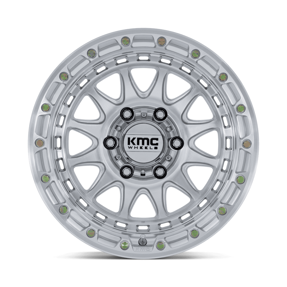 KMC CRUX WHEELS - GLOSS SILVER WITH MACHINED FACE – 88 Rotors Offroad