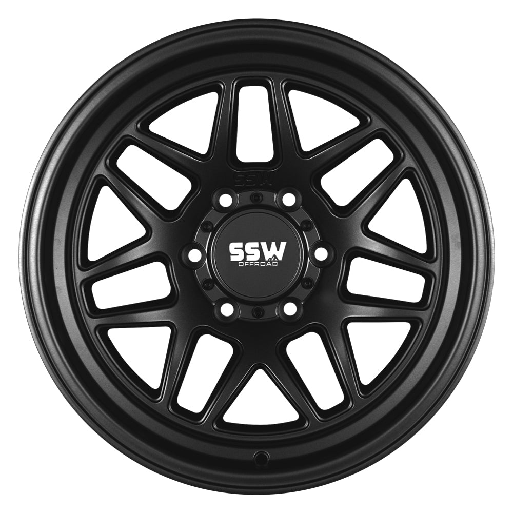 SIERRA / MATTE BLACK / 17X9.0 -25 6x139.7