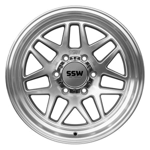 SIERRA / MACHINED SILVER / 17X9.0 -25