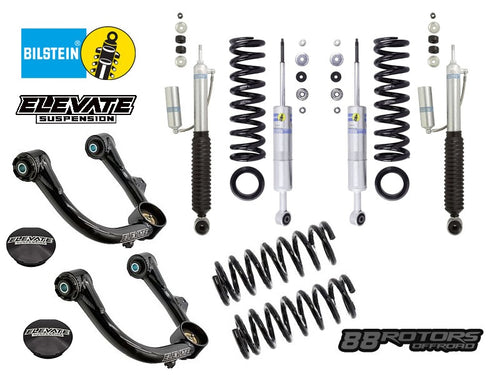 03-09 Lexus GX470 Bilstein 6112 & 5160 Shocks & Springs, Elevate UCA, Rear OME Springs (Copy)