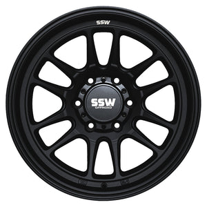 RAPTOR / MATTE BLACK / 17X9.0 -12 6x139.7