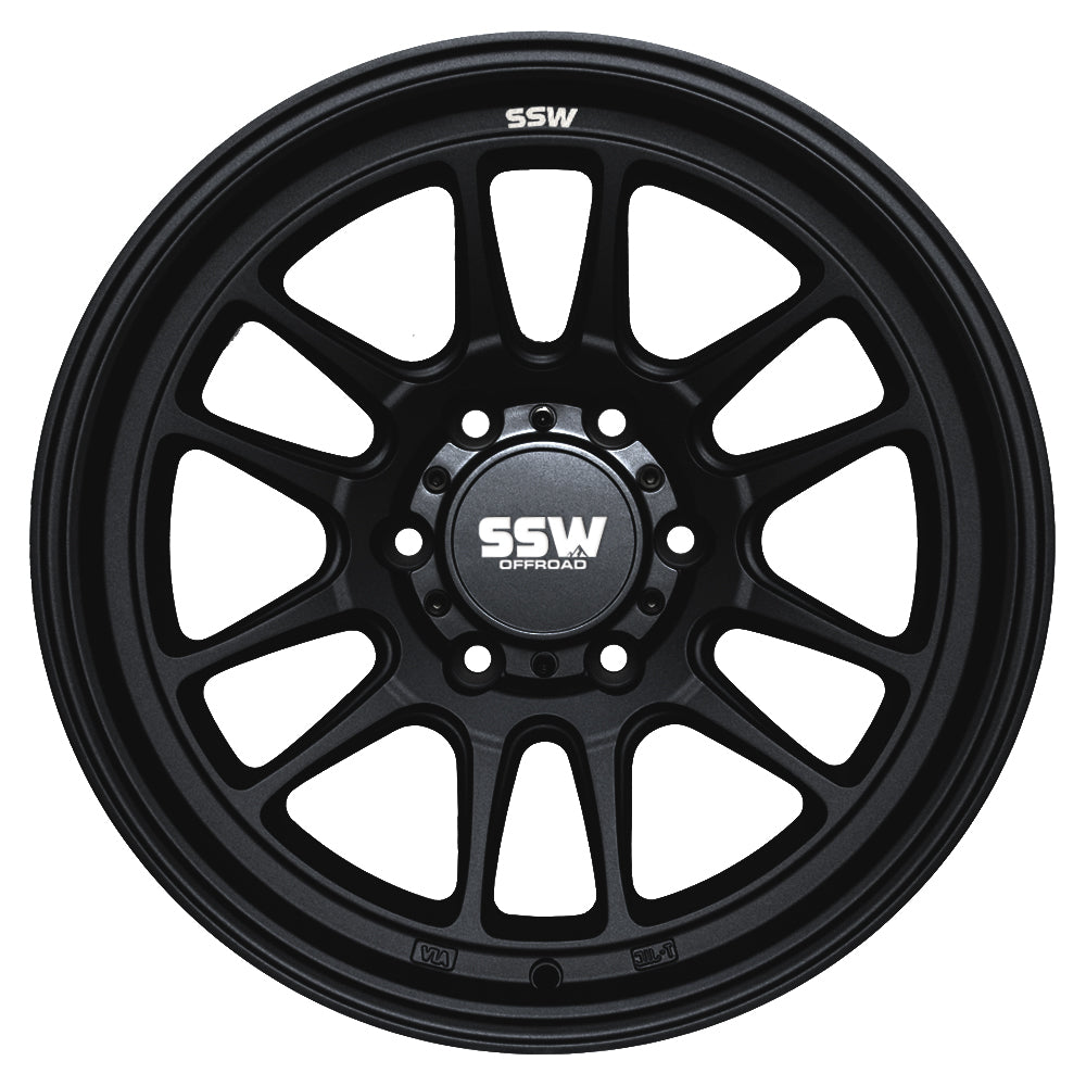 RAPTOR / MATTE BLACK / 17X9.0 -12 6x139.7