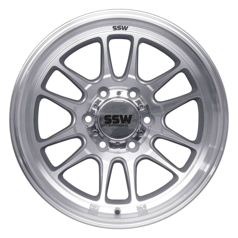 RAPTOR / MACHINED SILVER / 17X9.0 -12 6x139.7