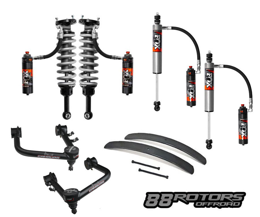 05-23 Toyota Tacoma Fox Performance Elite Series DSC, Camburg Tubular X-Joint UCA, Deaver Add-A-Leaf