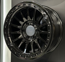 Load image into Gallery viewer, RRW RR7-H FLOW FORM 17X8.5 +0 SHINY** GLOSS BLACK (6X5.5 | 6X139.7) HYBRID BEADLOCK