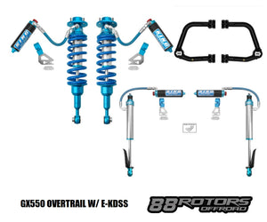 2024+ Lexus GX550 Overtrail w/E-KDSS King 2.5 Coilovers/Shocks W/Compression Adjusters UCA OPTIONS